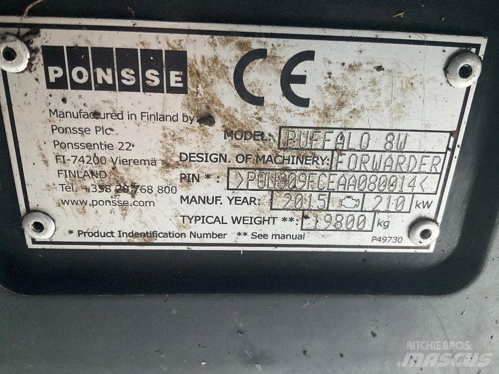 Ponsse BUFFALO 8W Форвардери