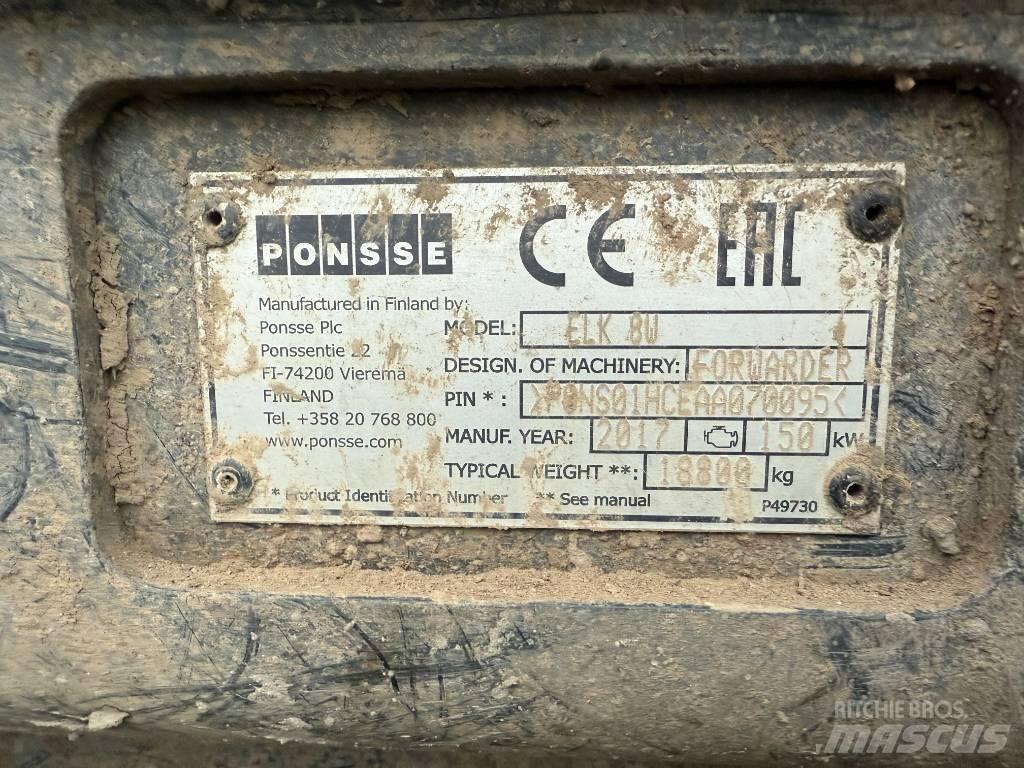 Ponsse ELK 8W Форвардери