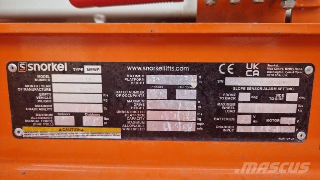Snorkel S4740E Підйомники-ножиці