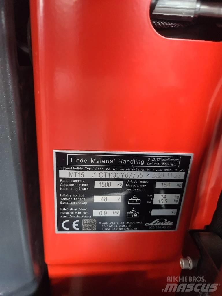 Linde MT15 Електронавантажувачі
