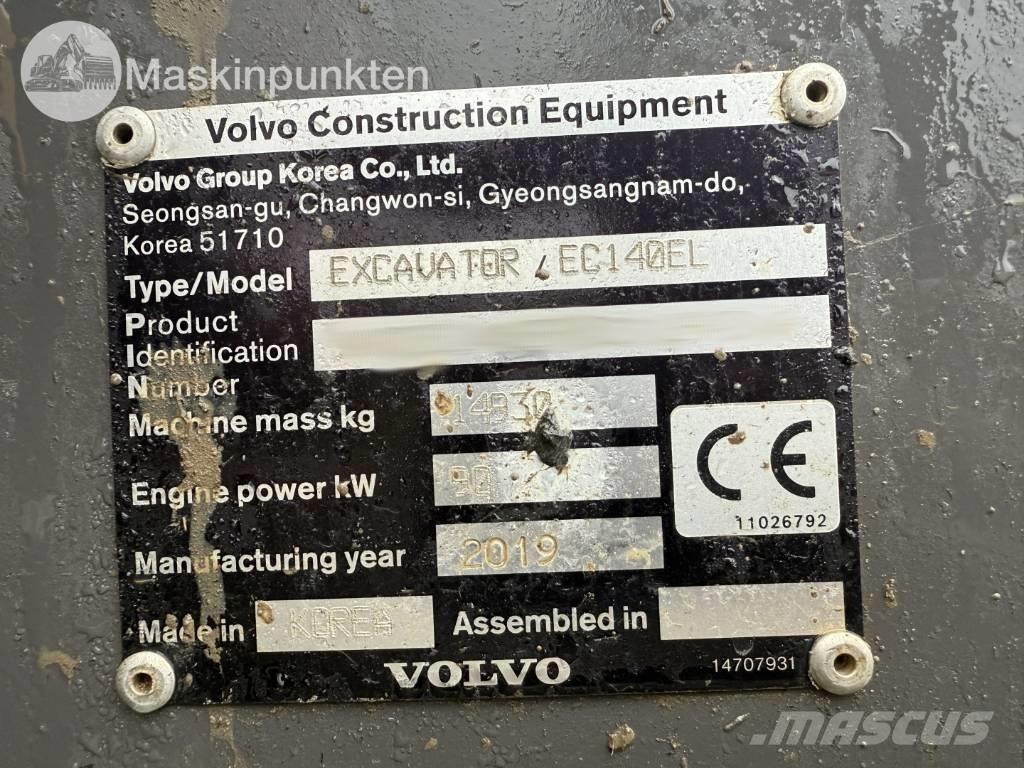 Volvo EC 140 EL Гусеничні екскаватори