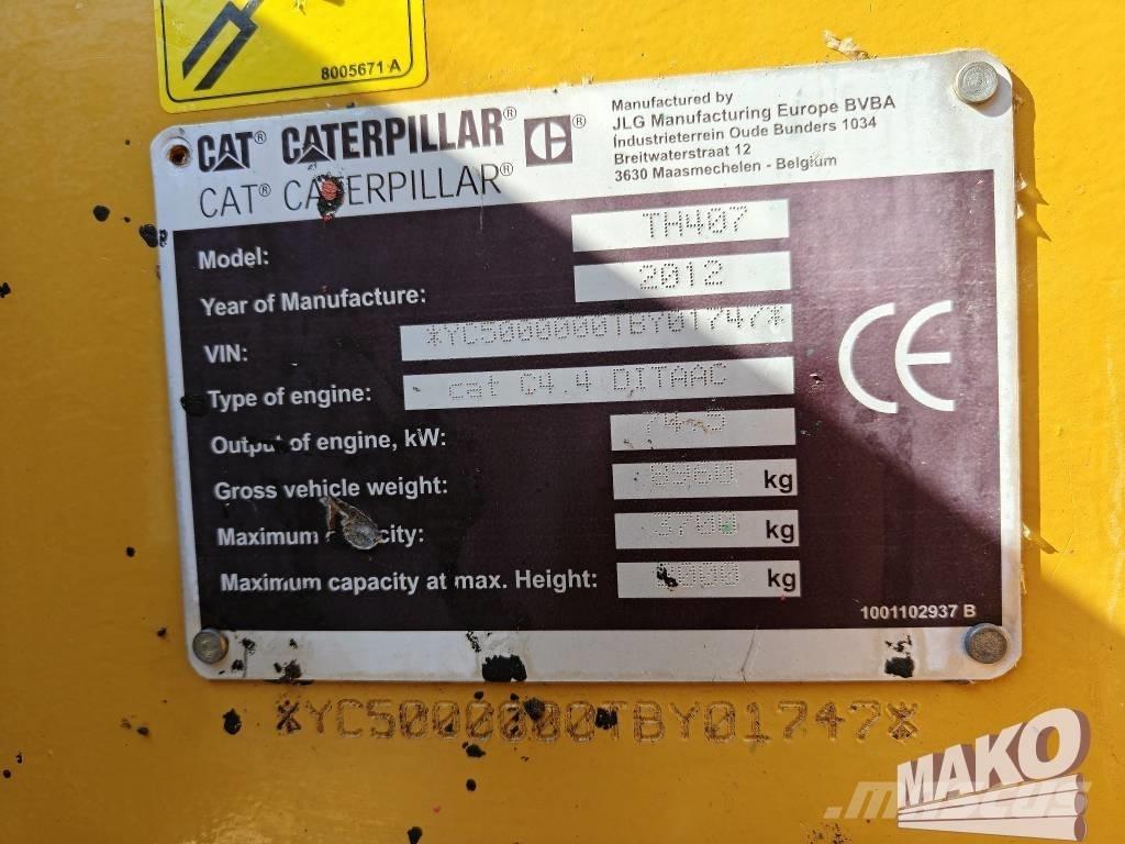 CAT TH 407 Телескопічні навантажувачі