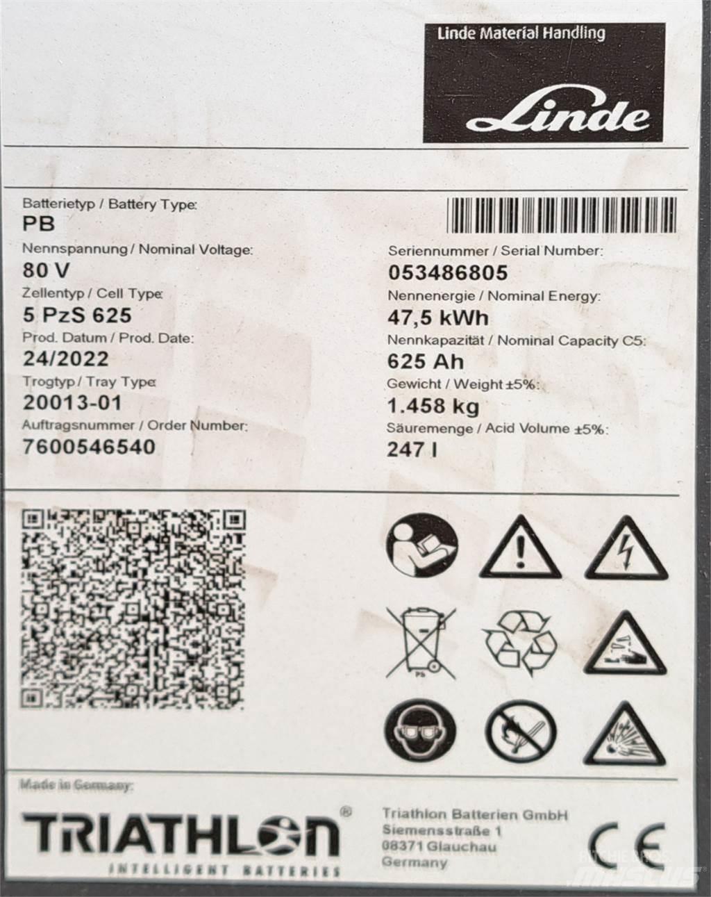 Linde E35L Електронавантажувачі