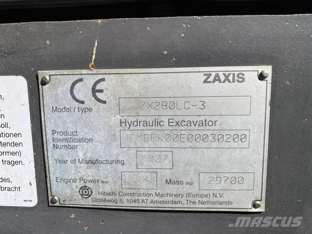 Hitachi ZX 280 LC-3 Гусеничні екскаватори