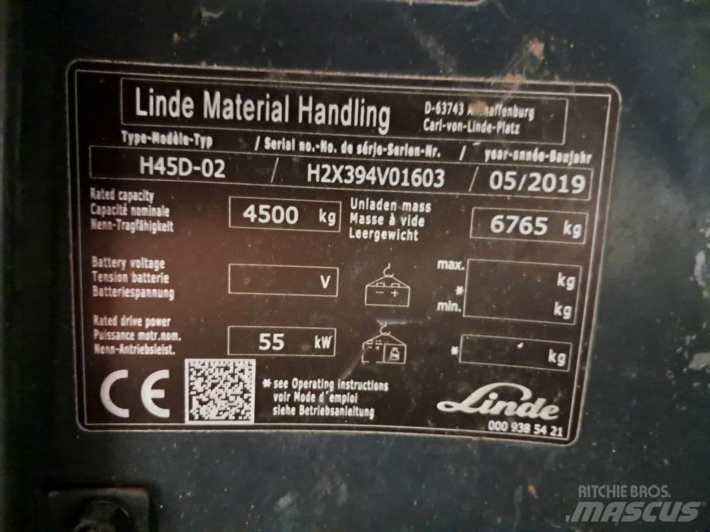 Linde H45D-02 Дизельні навантажувачі