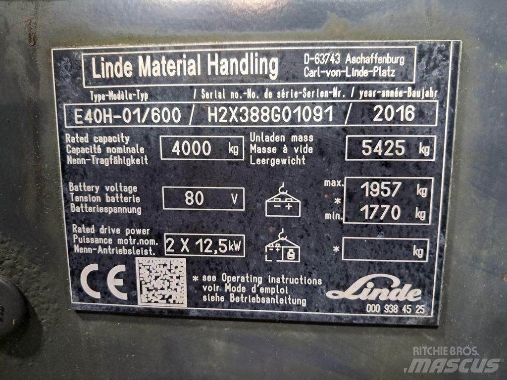 Linde E40H-01/600 Електронавантажувачі