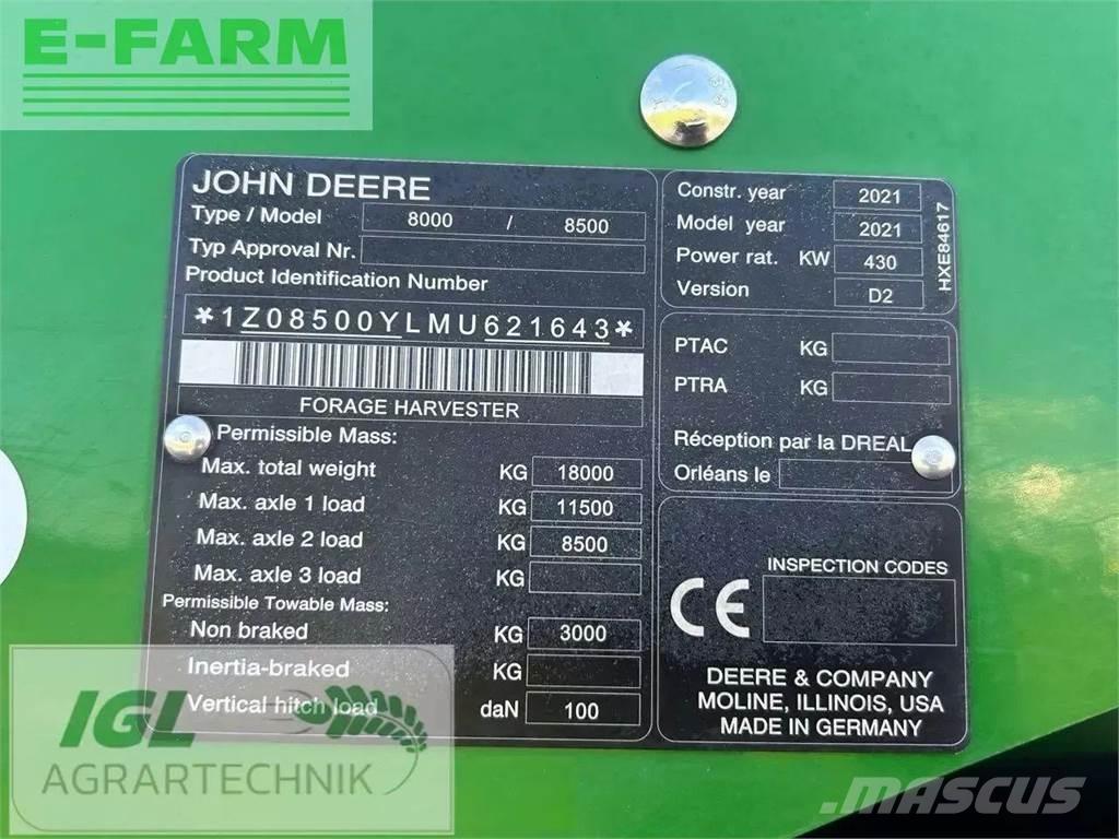 John Deere 8500i Кормозбиральні комбайни