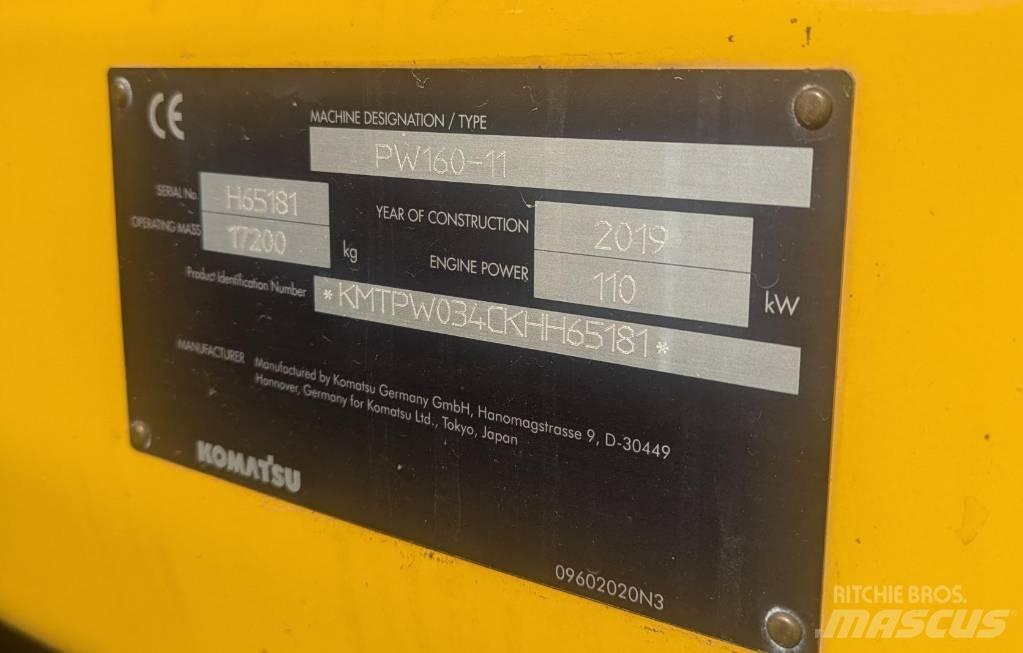 Komatsu PW160-11 Колісні екскаватори