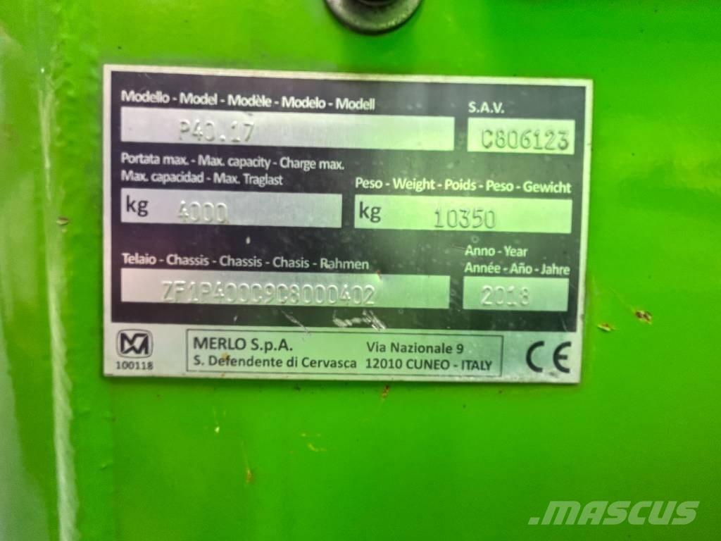 Merlo P 40.17 Телескопічні навантажувачі