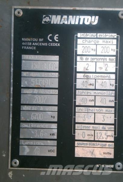 Manitou 150 AETJC Колінчаті підйомники