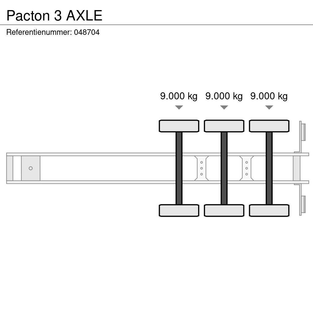 Pacton 3 AXLE Напівпричепи для перевезення контейнерів