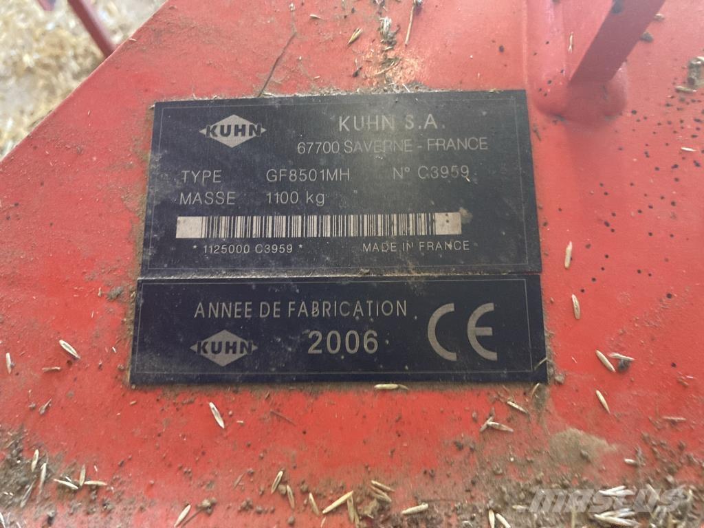 Kuhn GF 8501 MH Граблі і сінозворушувачі