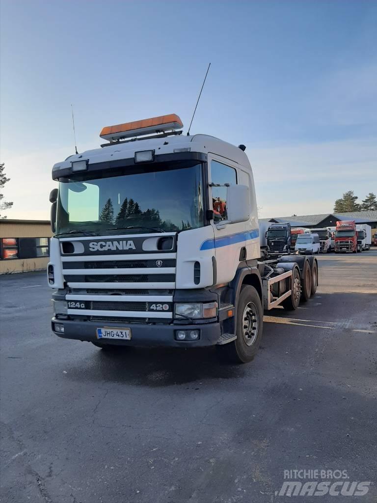 Scania P 124 Вантажівки з гаковим підйомом