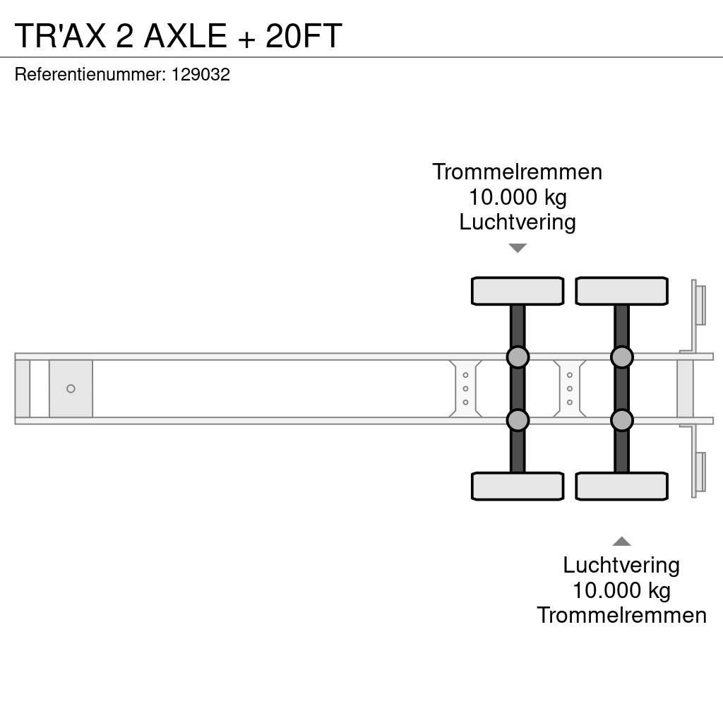  TR'AX 2 AXLE + 20FT Напівпричепи для перевезення контейнерів
