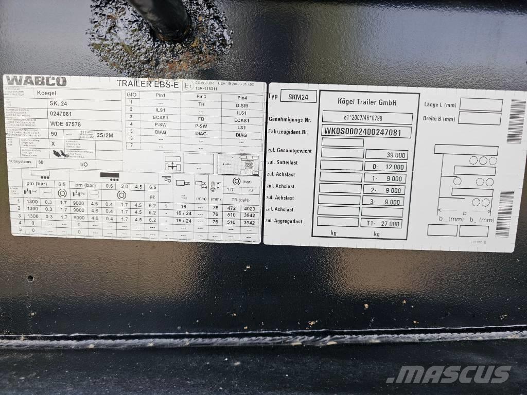 Kögel SKM24 Напівпричепи-самоскиди