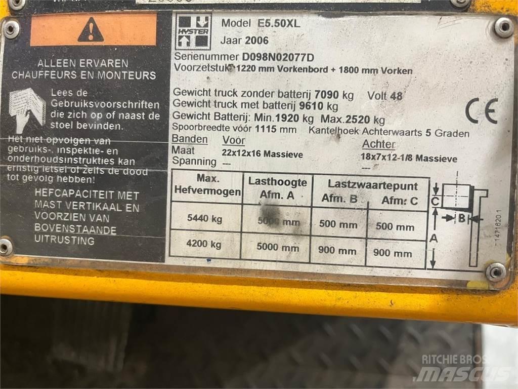 Hyster E5.50XL Електронавантажувачі