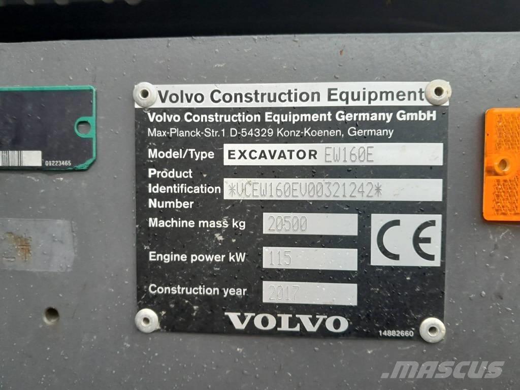 Volvo EW 160 E Колісні екскаватори
