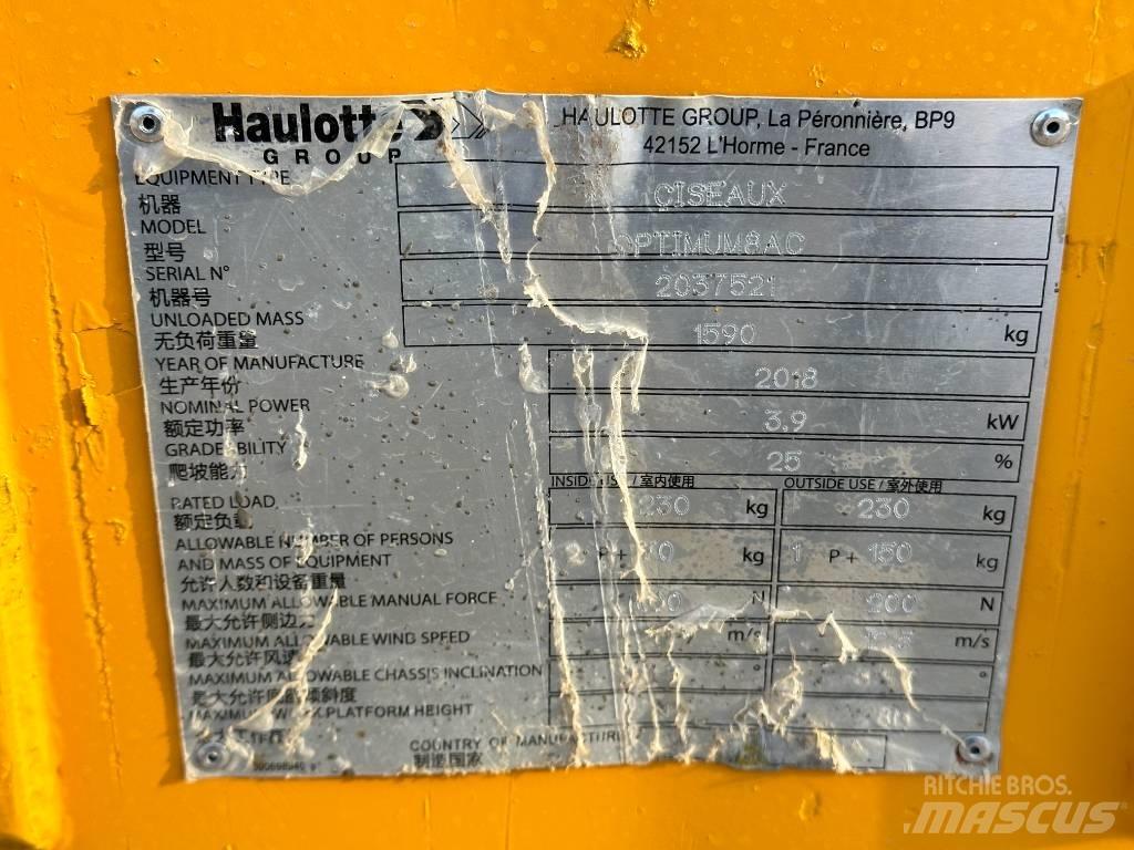 Haulotte OPTIMUM 8 Підйомники-ножиці