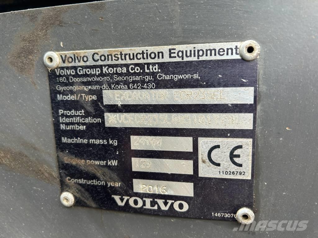 Volvo ECR 235 E L Гусеничні екскаватори