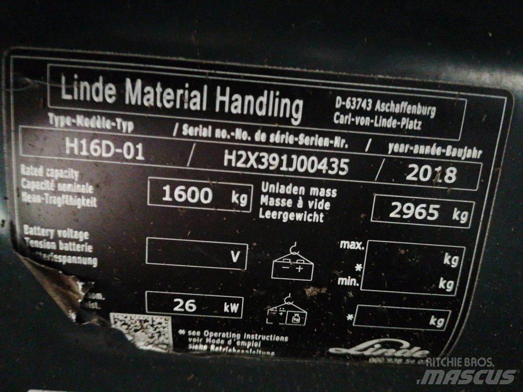 Linde H16D-01 Дизельні навантажувачі
