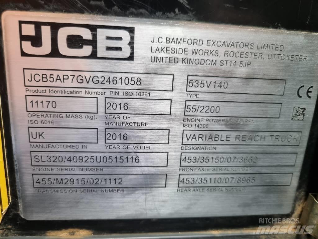 JCB 535-140 Hiviz Телескопічні навантажувачі