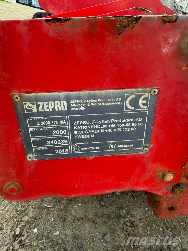  Zepro Bakgavellyft Платформи