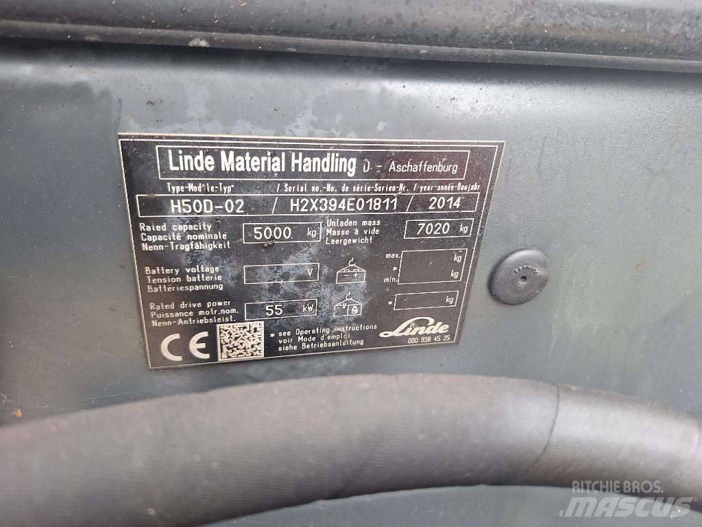 Linde H 50 D Дизельні навантажувачі