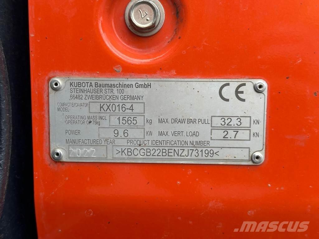Kubota KX016-4 Міні-екскаватори < 7т