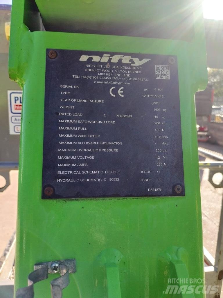 Niftylift 120TPE Вишки-причепи