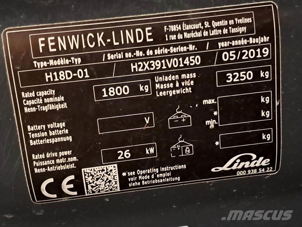 Linde H18D-01 Дизельні навантажувачі