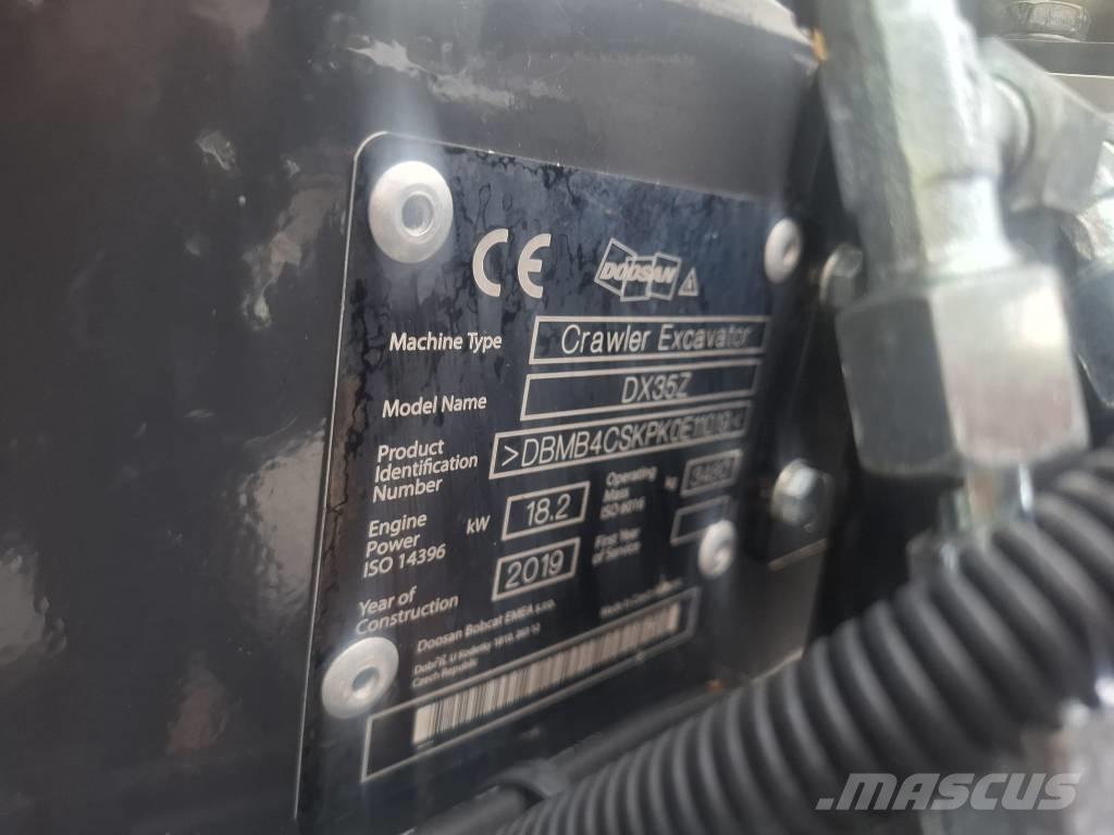 Doosan DX 35 Z Міні-екскаватори < 7т