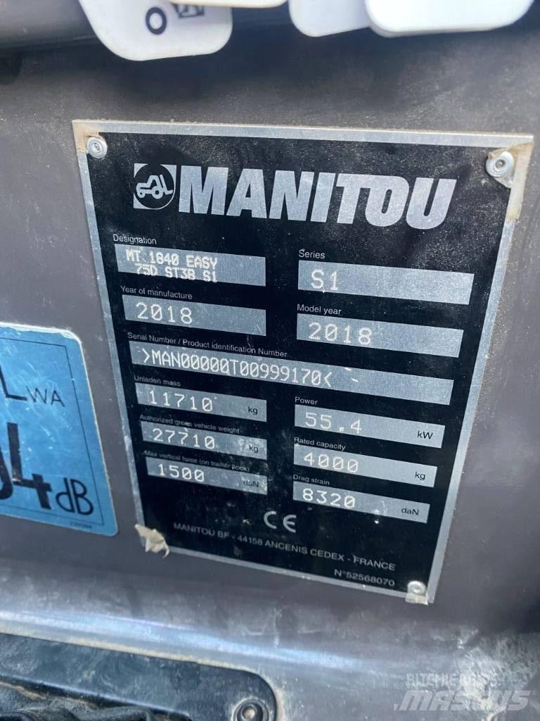 Manitou MT 1840 Телескопічні навантажувачі