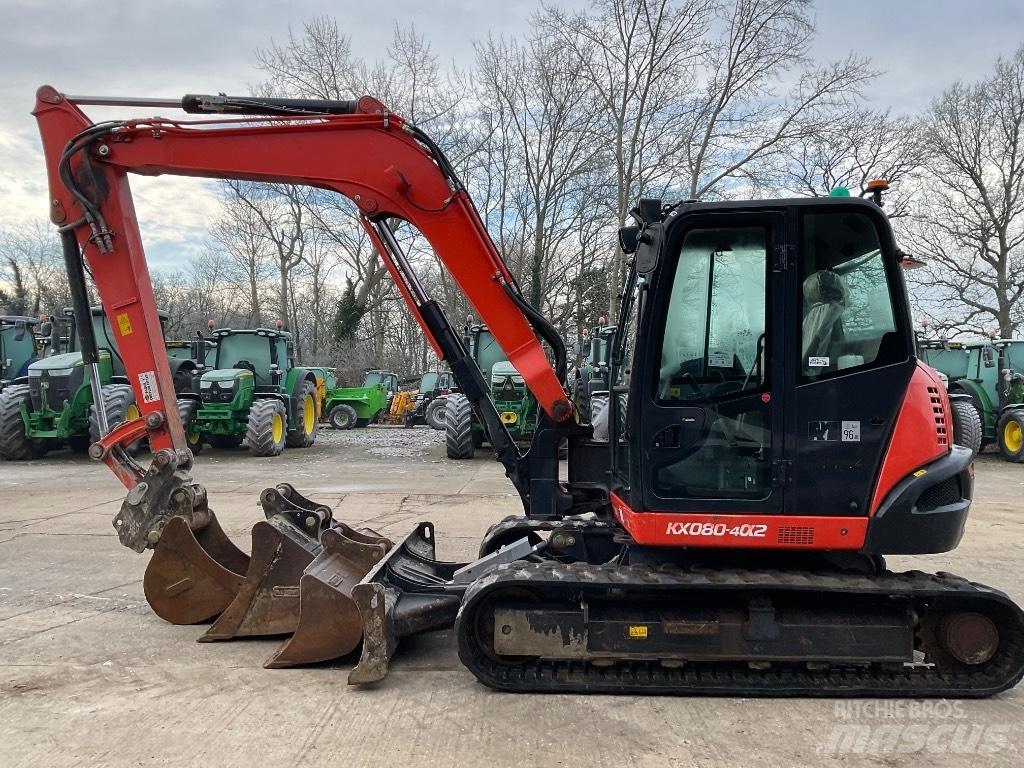 KUBOTA KX080 Середні екскаватори 7т. - 12т.