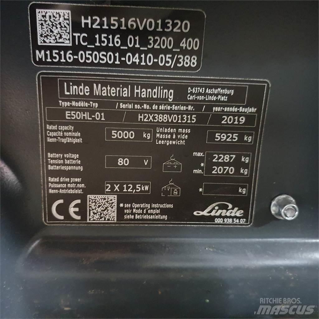 Linde E50HL Електронавантажувачі