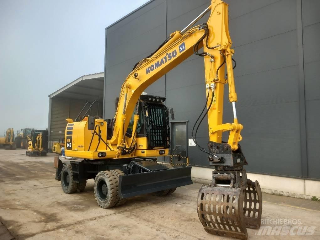 Komatsu PW148-10 Колісні екскаватори