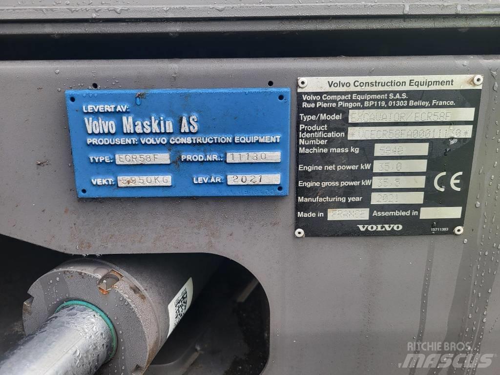Volvo ECR58F Середні екскаватори 7т. - 12т.