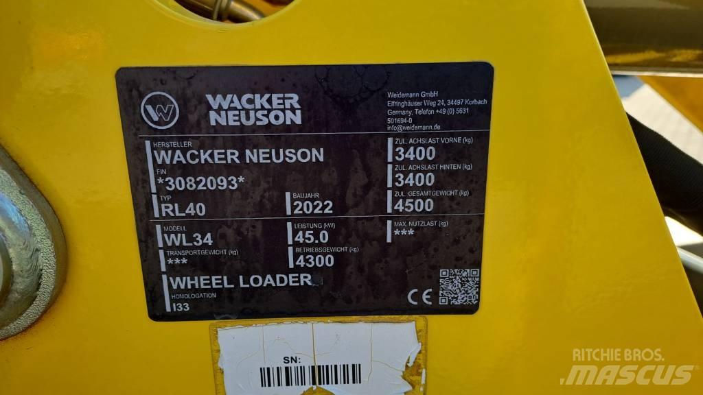 Wacker Neuson WL34 Фронтальні навантажувачі