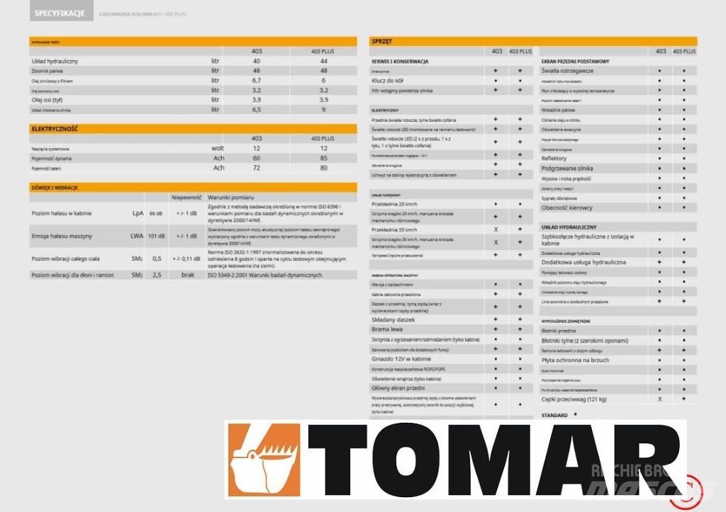 JCB 403 Фронтальні навантажувачі