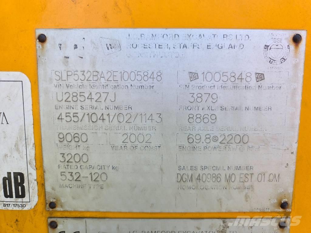 JCB 532-120 Телескопічні навантажувачі