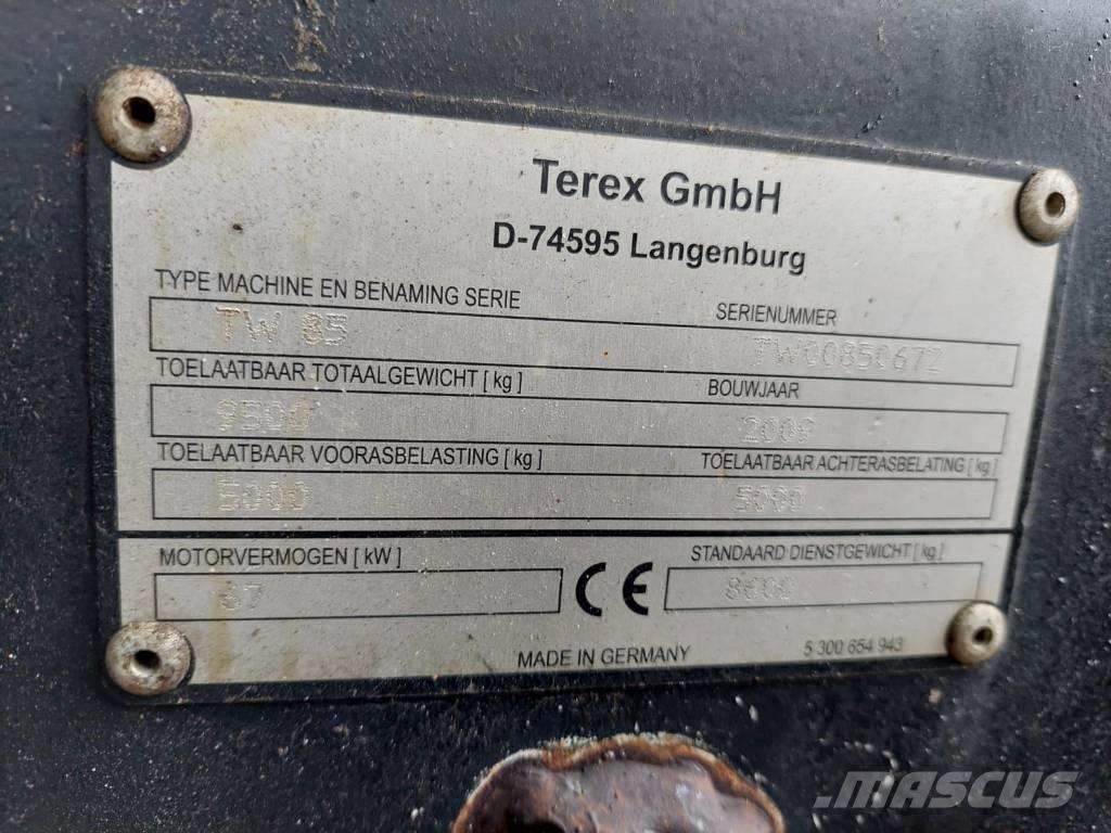 Terex TW 85 Колісні екскаватори