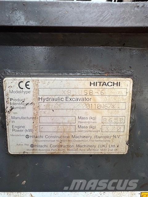 Hitachi ZX 85 USB-6 Середні екскаватори 7т. - 12т.