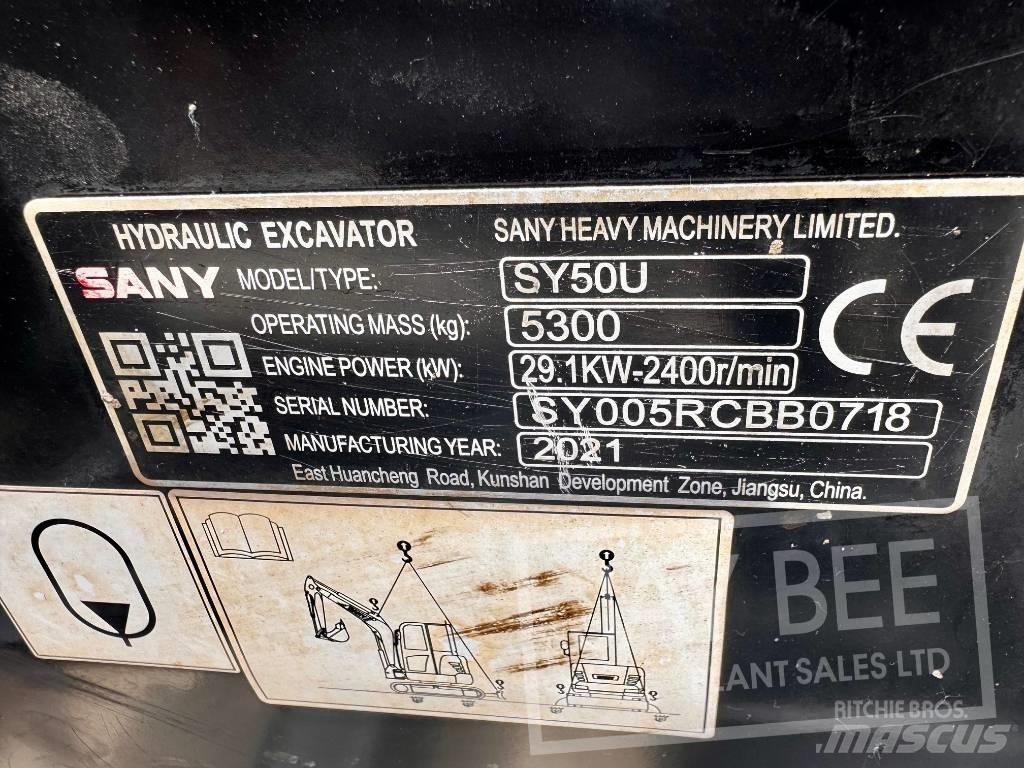 Sany SY 50 U Міні-екскаватори < 7т