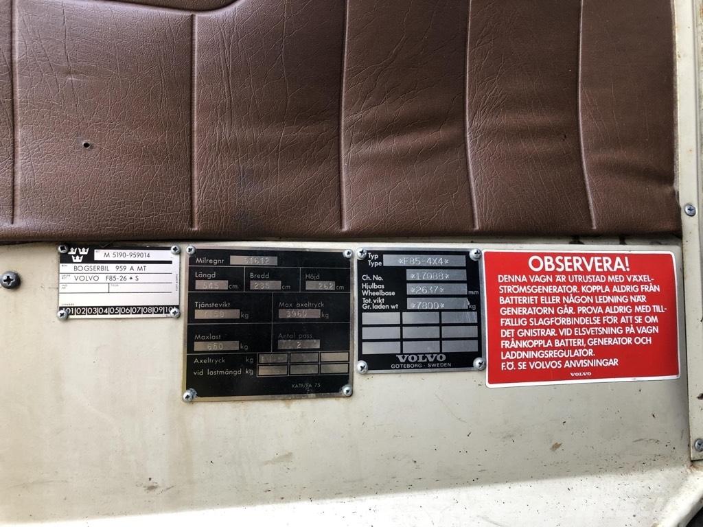 Volvo F85 Вантажівки / спеціальні