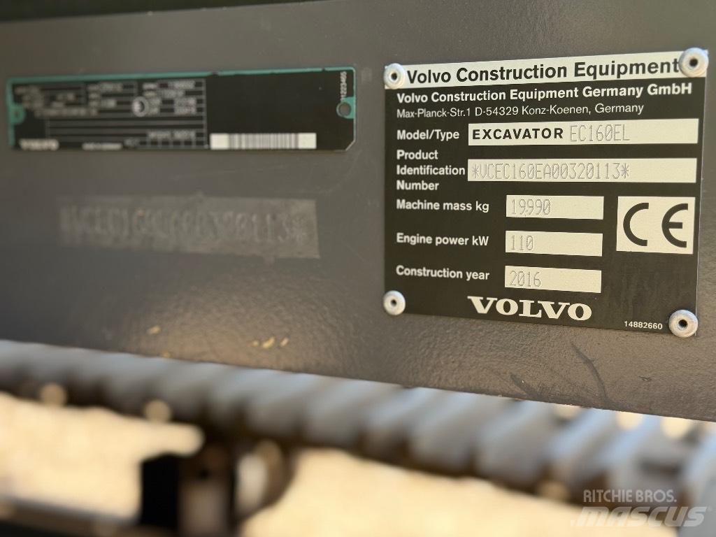 Volvo EC 160 EL Гусеничні екскаватори
