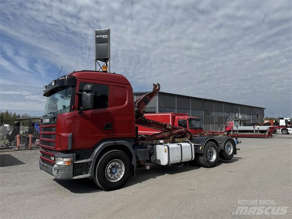 Scania R144 6X2 Вантажівки з гаковим підйомом