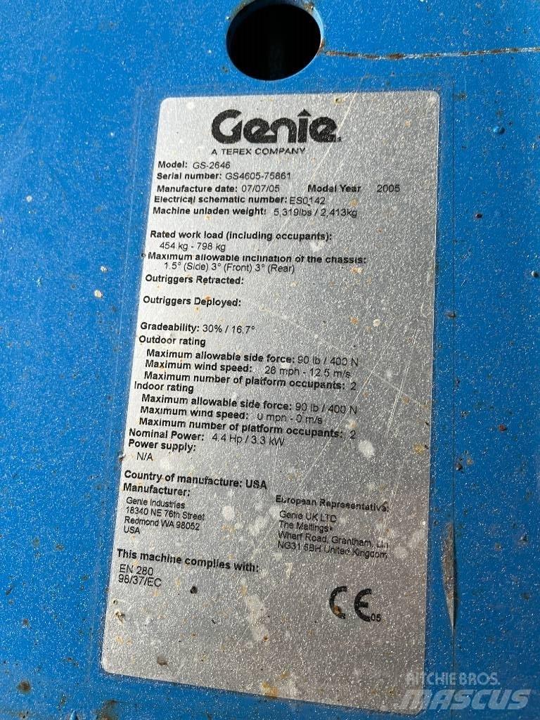 Genie GS 2646 Підйомники-ножиці