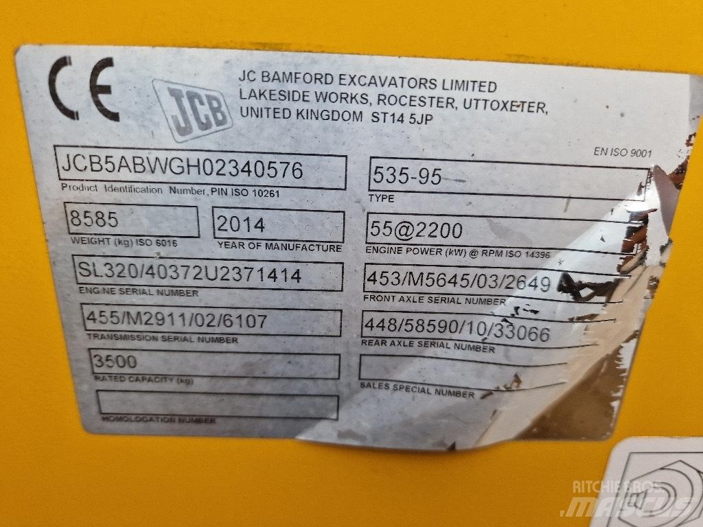JCB 2014 JCB 535-95 Телескопічні навантажувачі