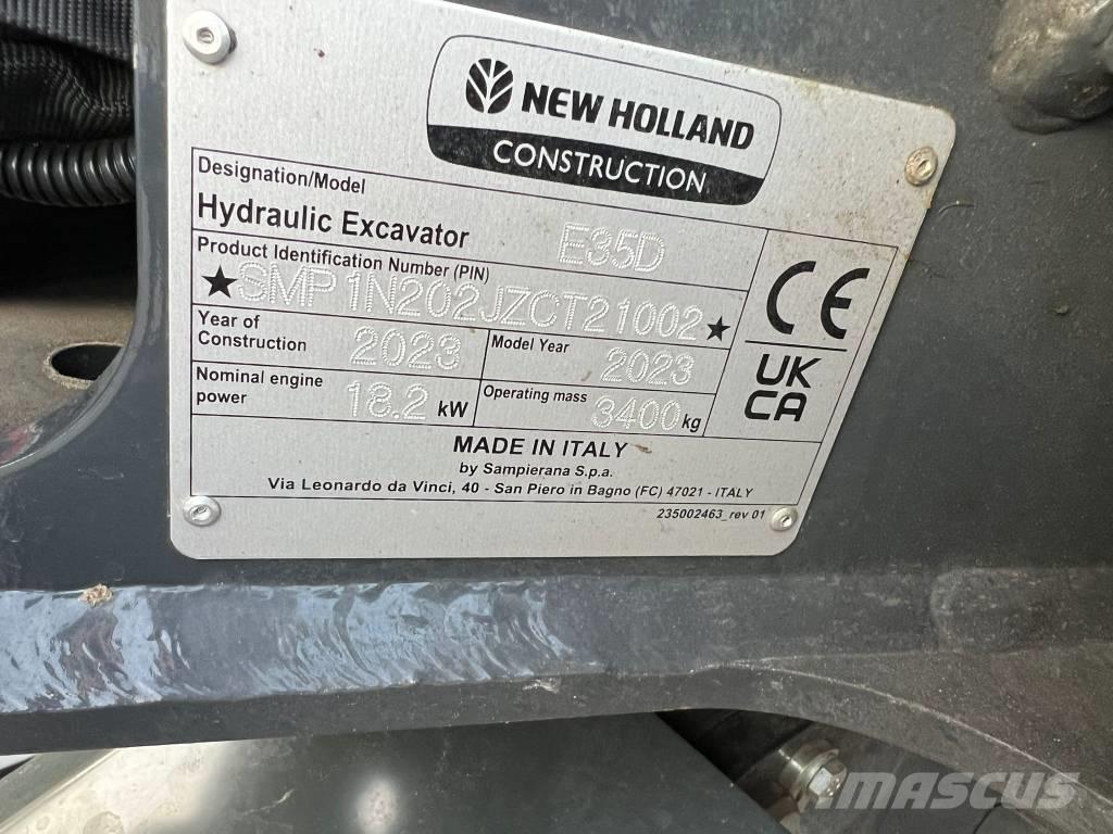 New Holland E 35 D Міні-екскаватори < 7т