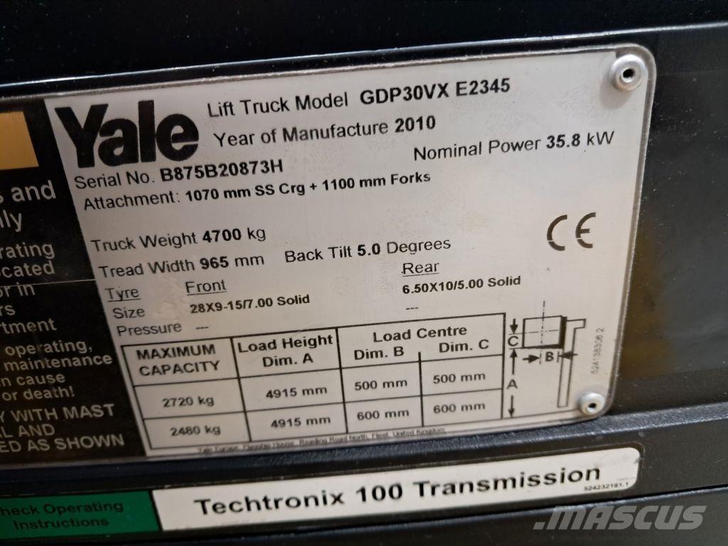 Yale GDP30VX Дизельні навантажувачі