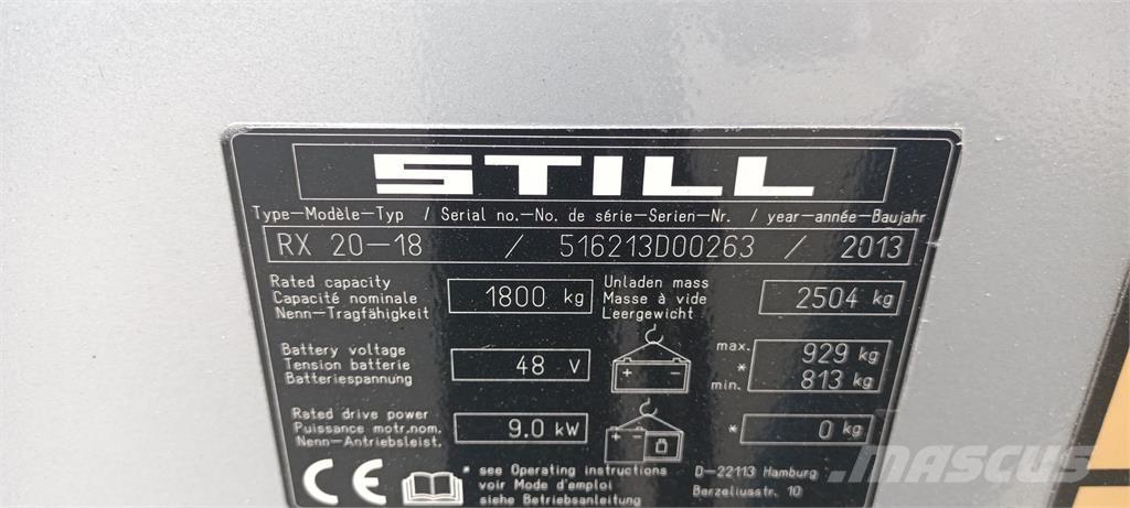 Still RX20-18 Електронавантажувачі